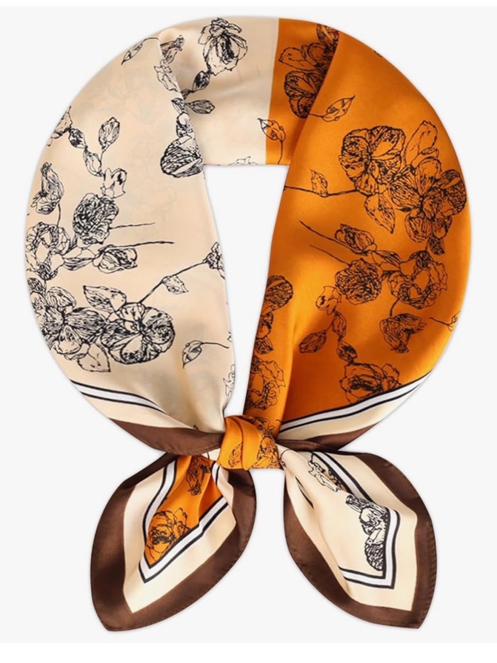 Silk  Fill Satin Head Scarf for Women Hair Bandana Hair Scarf Wrap Neck Scarf